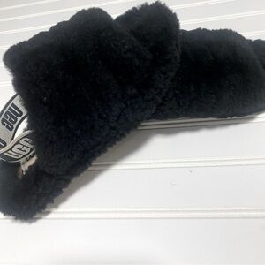 Ugg Fluff Yeah Slide Slippers - Size 3 Black